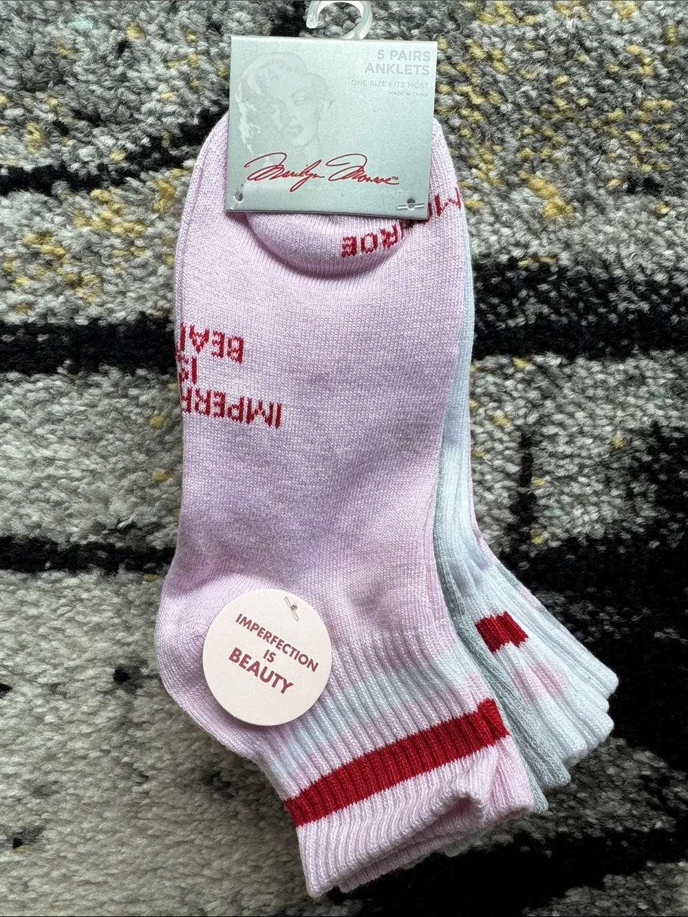 Marilyn Monroe 5 pair Ankle Sock Set NEW 🏷️